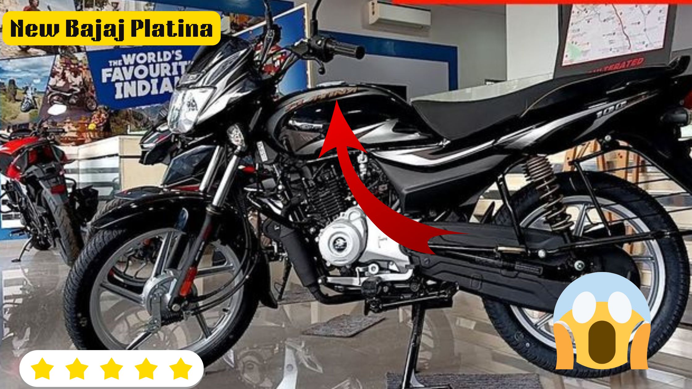 Bajaj Platina 110 new design